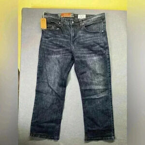 TK Axel NWT Slim Bootcut Jeans Men’s 40/30 Dark-wash Blue Denim Stretch 0821